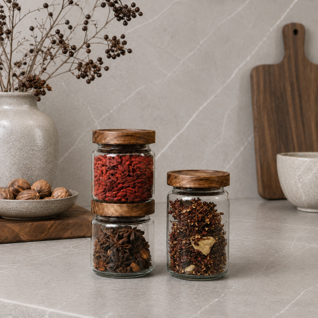 LuxeFold™ PantrySeal Glass Canister