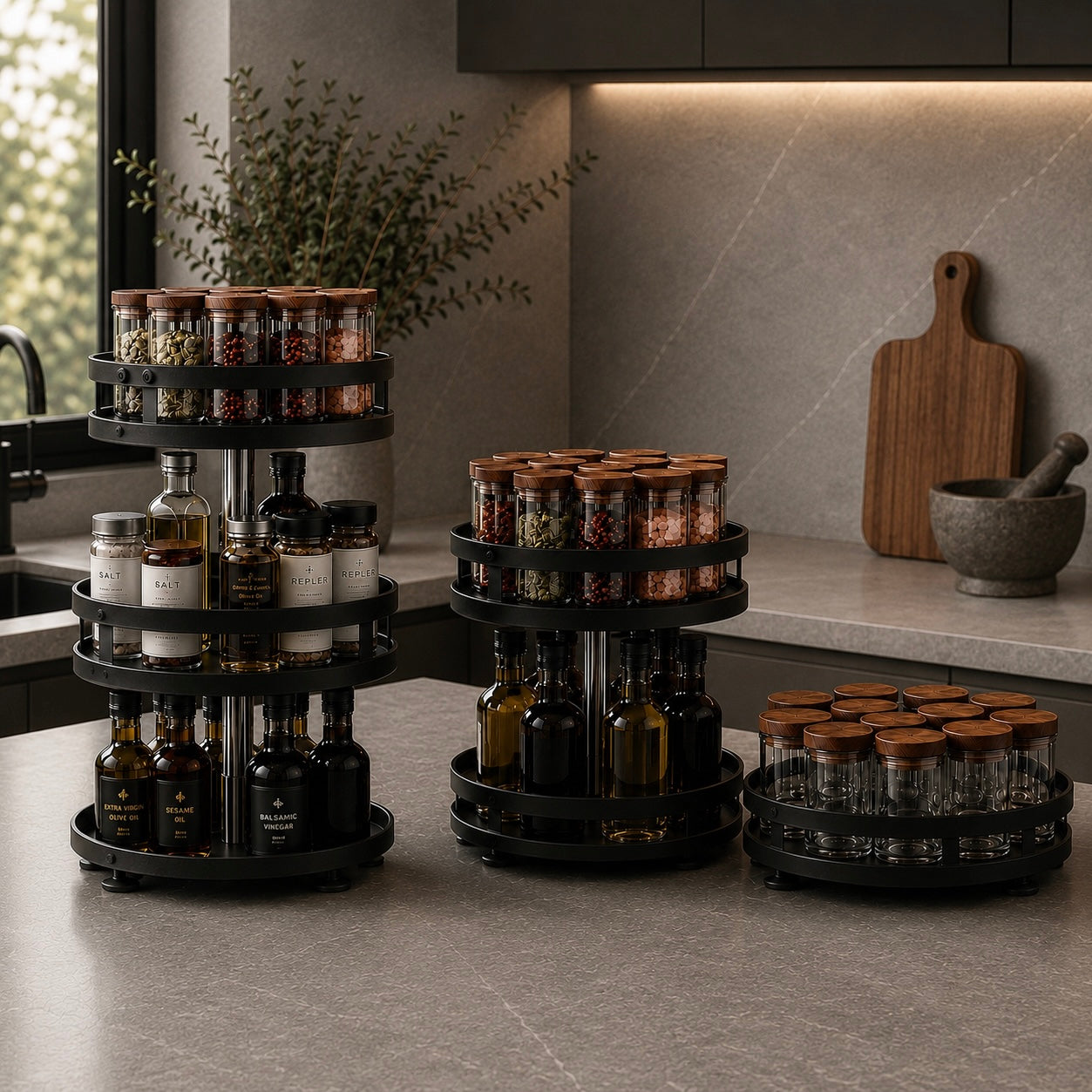 LuxeFold™ 360° Rotating Storage Tower