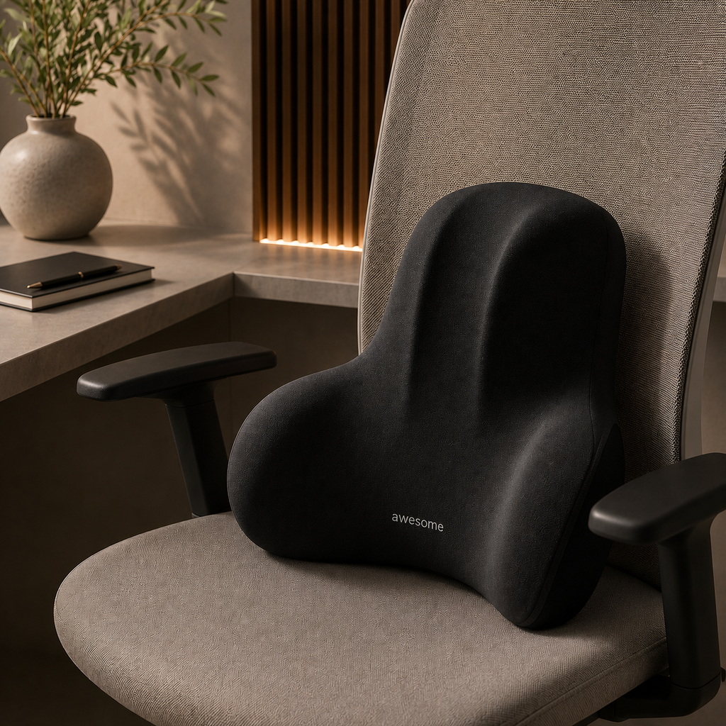 LuxeFold™ CloudSupport Memory Foam Back Cushion