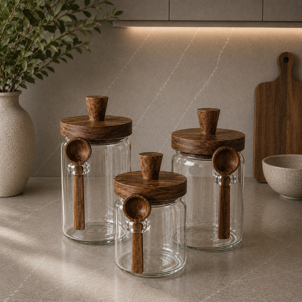 LuxeFold™ TimberScoop Canister