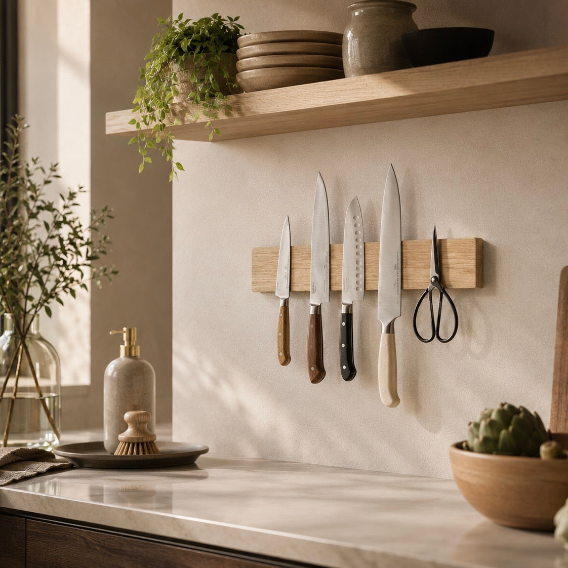 LuxeFold™ Magnetic Knife Rail