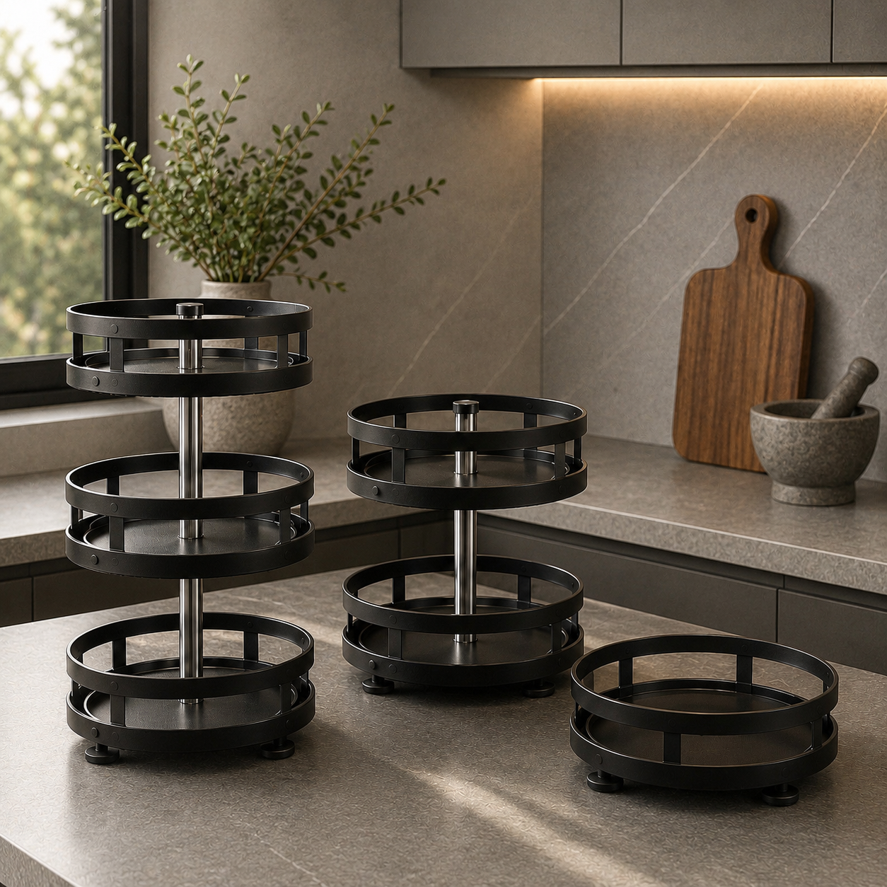 LuxeFold™ 360° Rotating Storage Tower