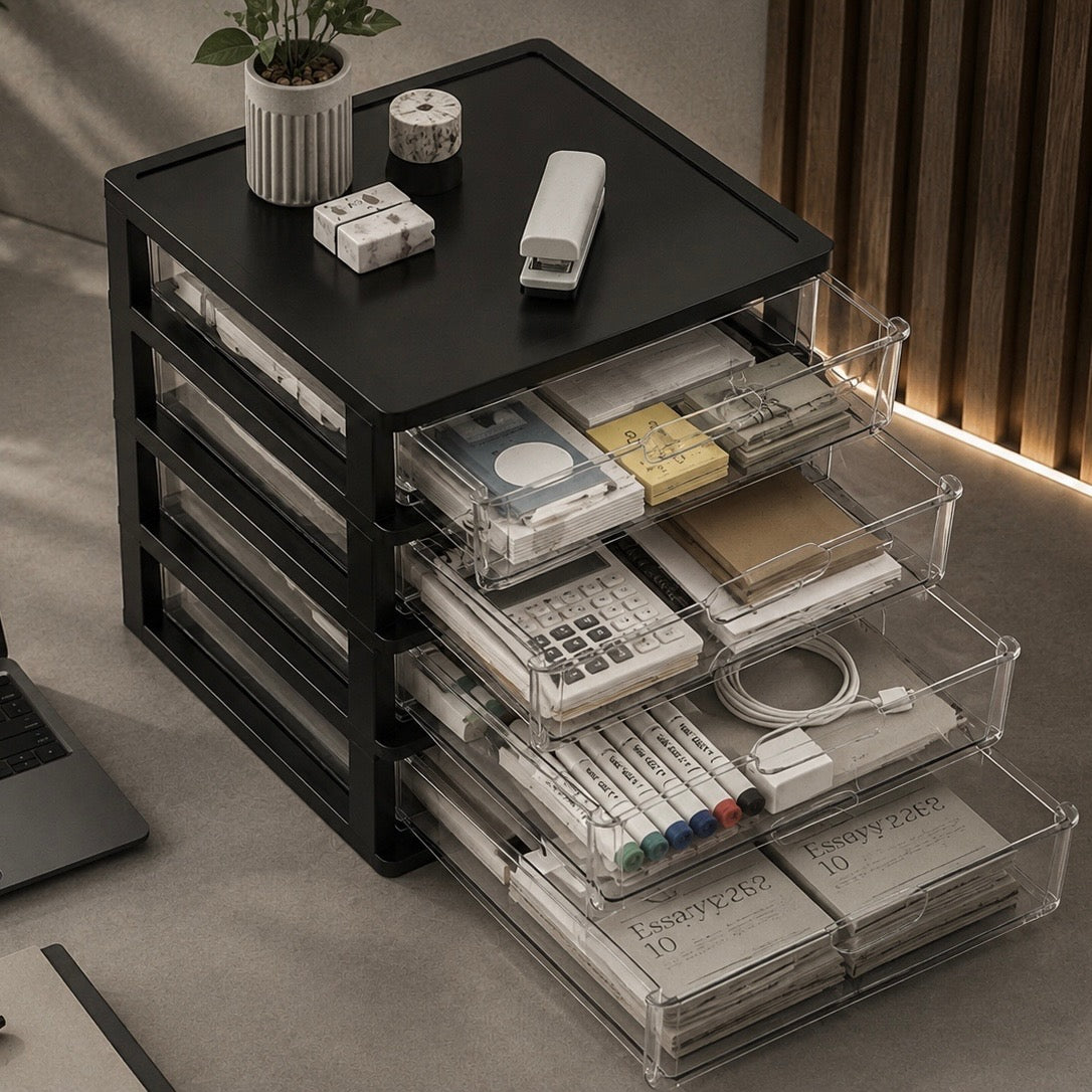LuxeFold™ ClearDesk Drawer Organiser