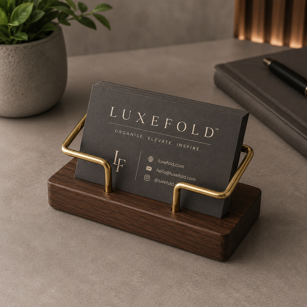 LuxeFold™ Business Card Holder