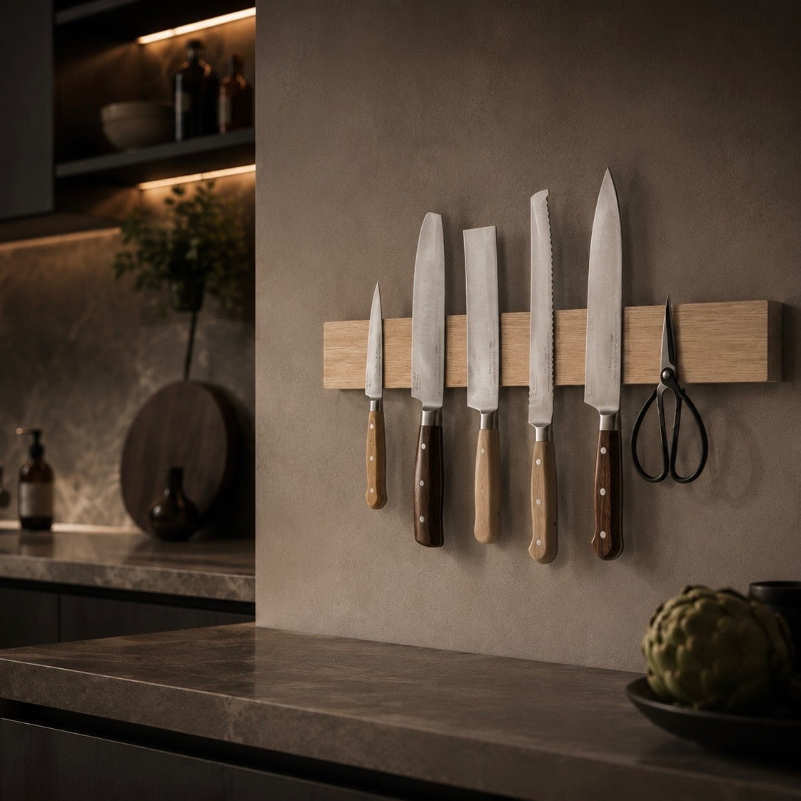 LuxeFold™ Magnetic Knife Rail