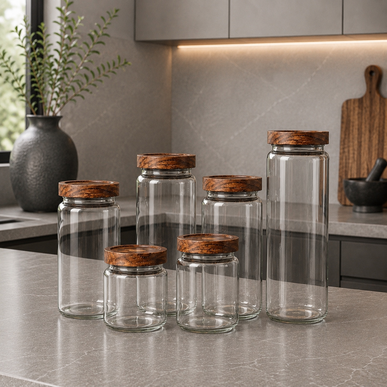 LuxeFold™ PantrySeal Glass Canister