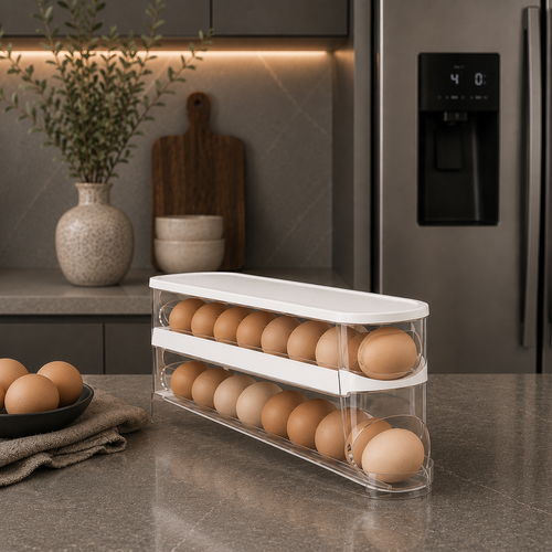 Automatic Rolling Egg Organizer