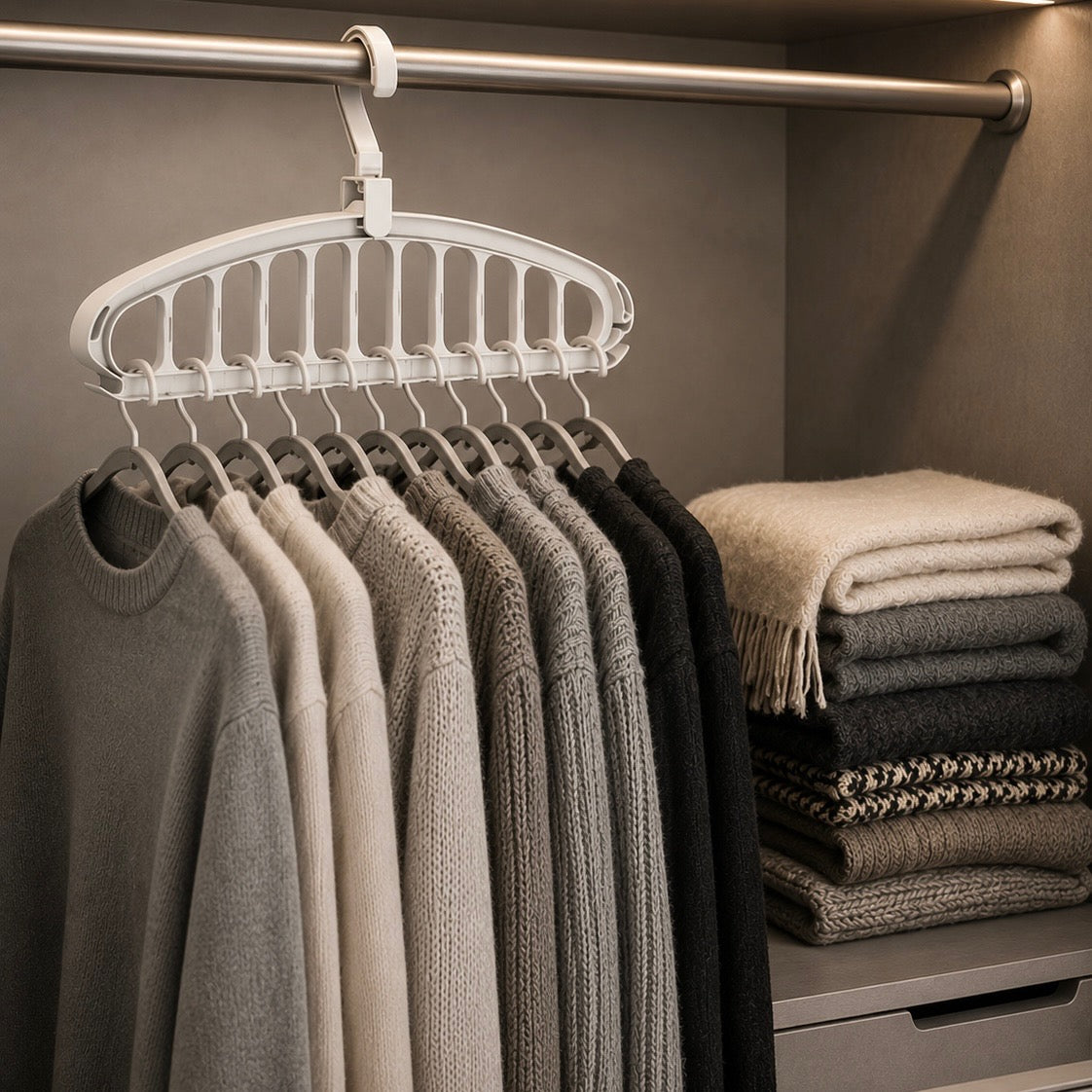 LuxeFold™ CascadeHang Shirt Organiser
