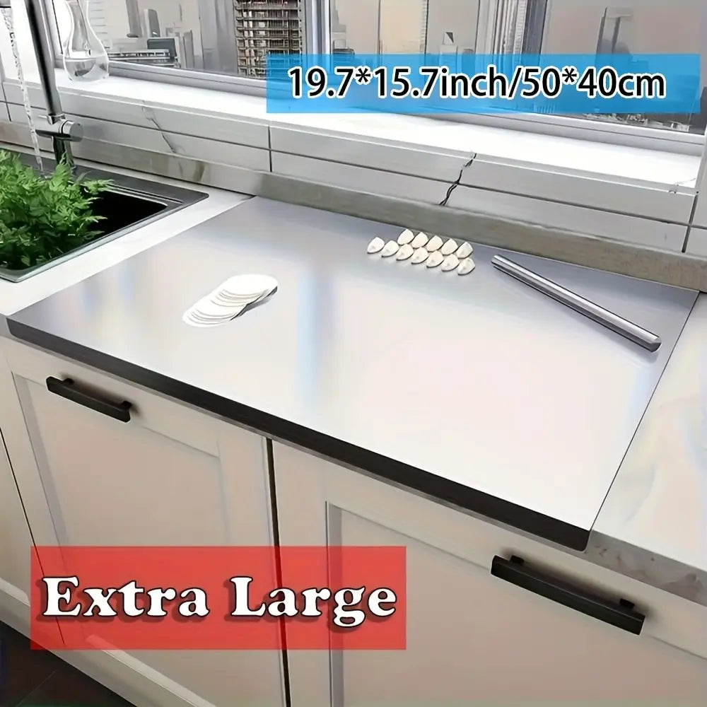 LuxeFold™ PrepStation™ Stainless Steel Cutting Board