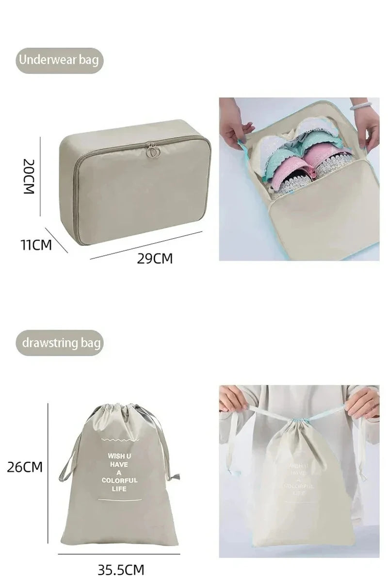 LuxeFold™ Premium Travel Packing Cube Set