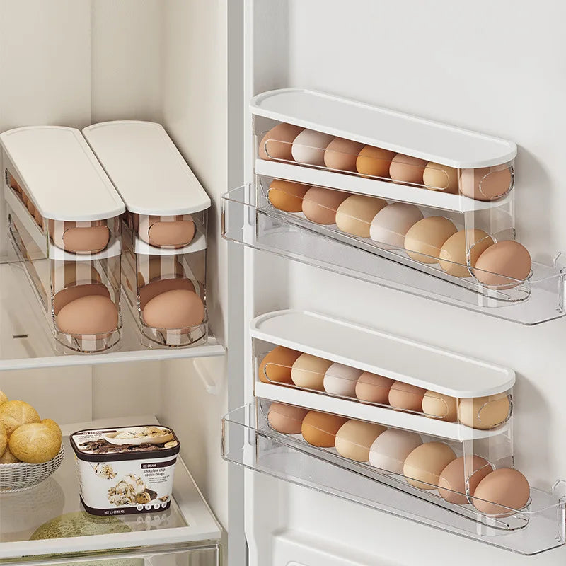 Automatic Rolling Egg Organizer