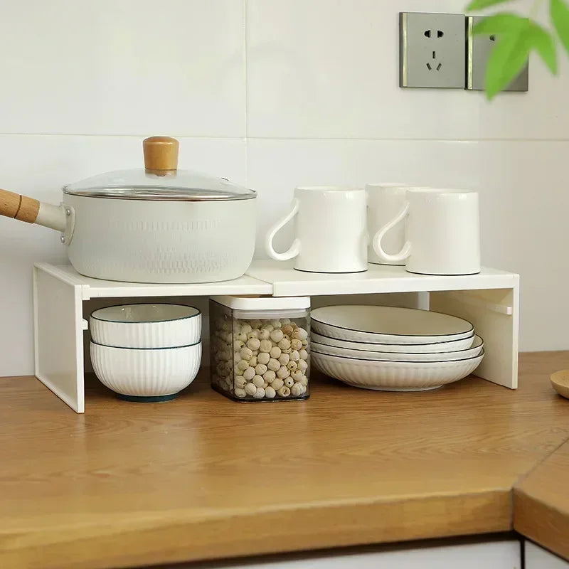 Expandable Cabinet Space Saver Shelf