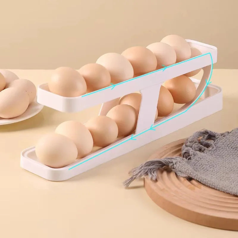 Automatic Rolling Egg Organizer