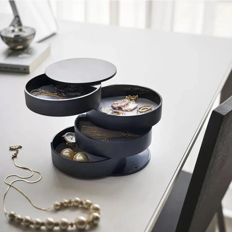 LuxeFold™ 360° Rotating Vanity Organizer