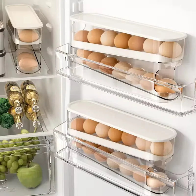 Automatic Rolling Egg Organizer