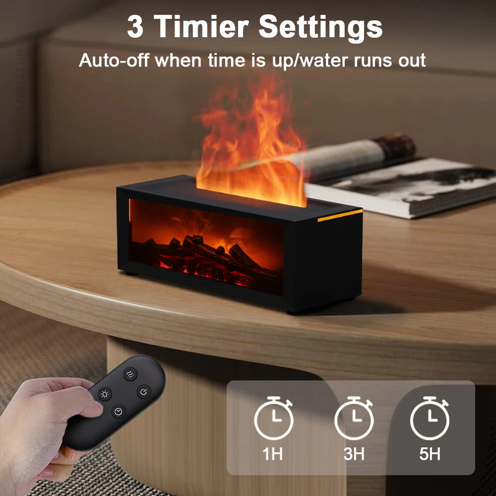 LuxeFold™ FlameGlow Aroma Diffuser & Humidifier