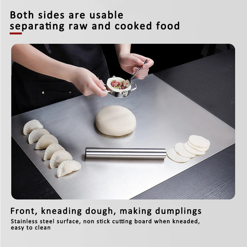 LuxeFold™ PrepStation™ Stainless Steel Cutting Board