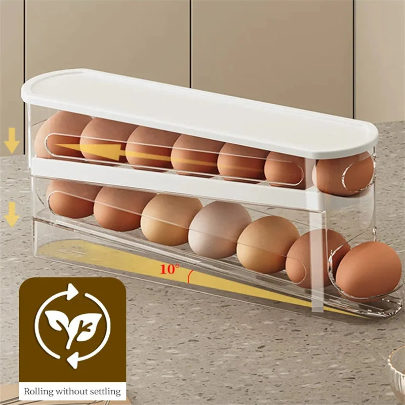 Automatic Rolling Egg Organizer