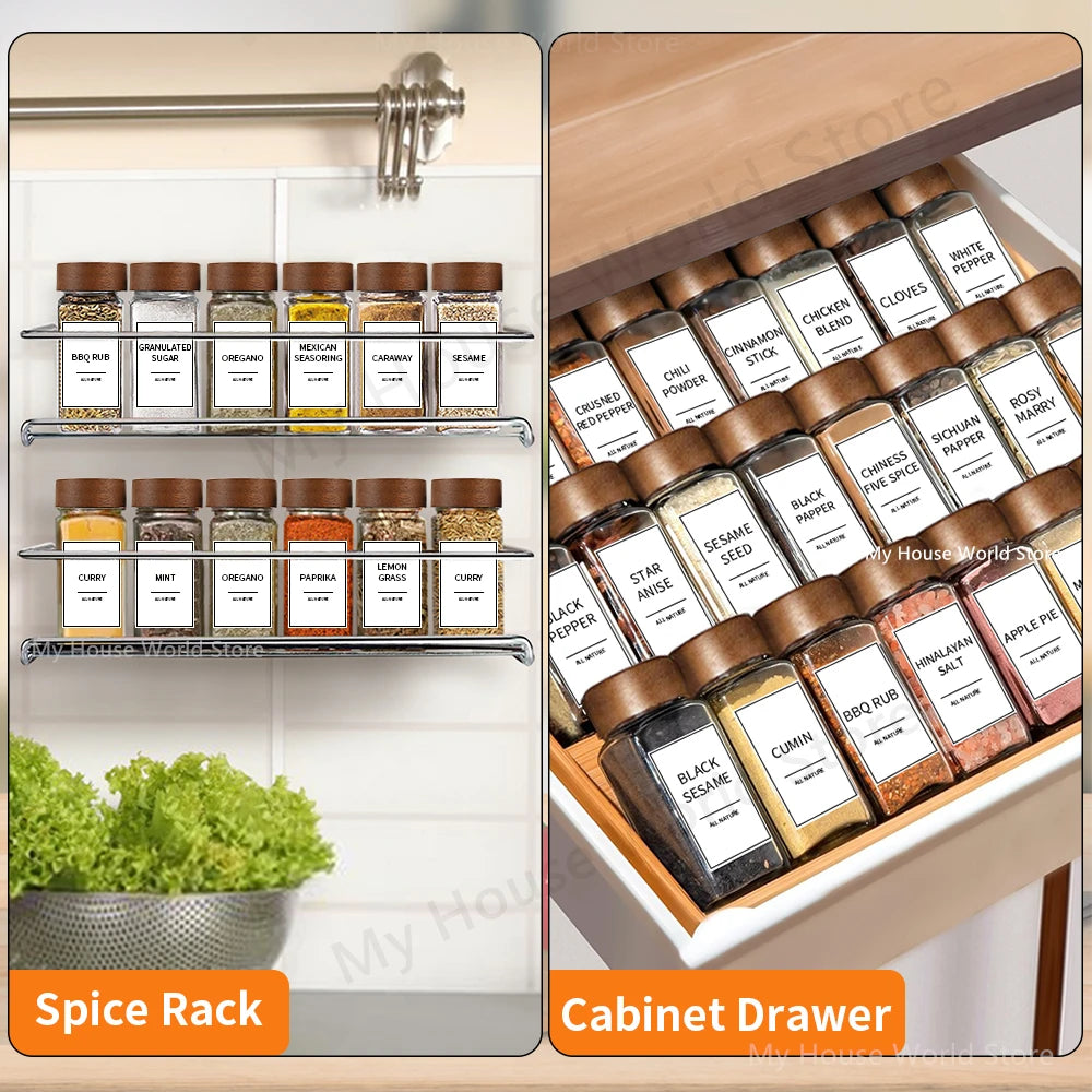LuxeFold™ PantryLabel Glass Jar Set