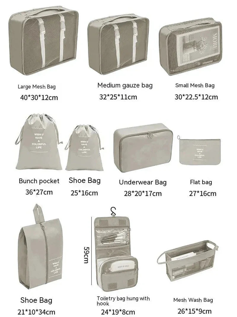 LuxeFold™ Premium Travel Packing Cube Set