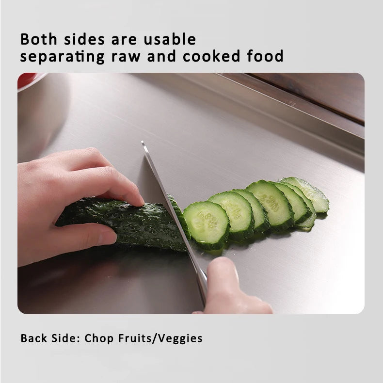 LuxeFold™ PrepStation™ Stainless Steel Cutting Board