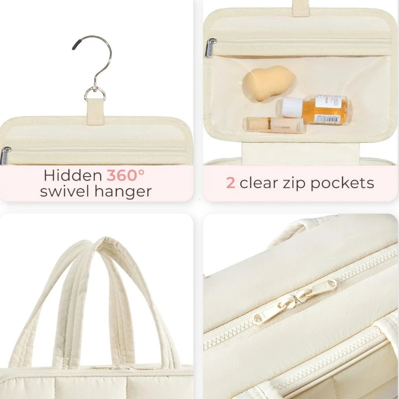 LuxeFold™ Hanging Travel Beauty Organizer