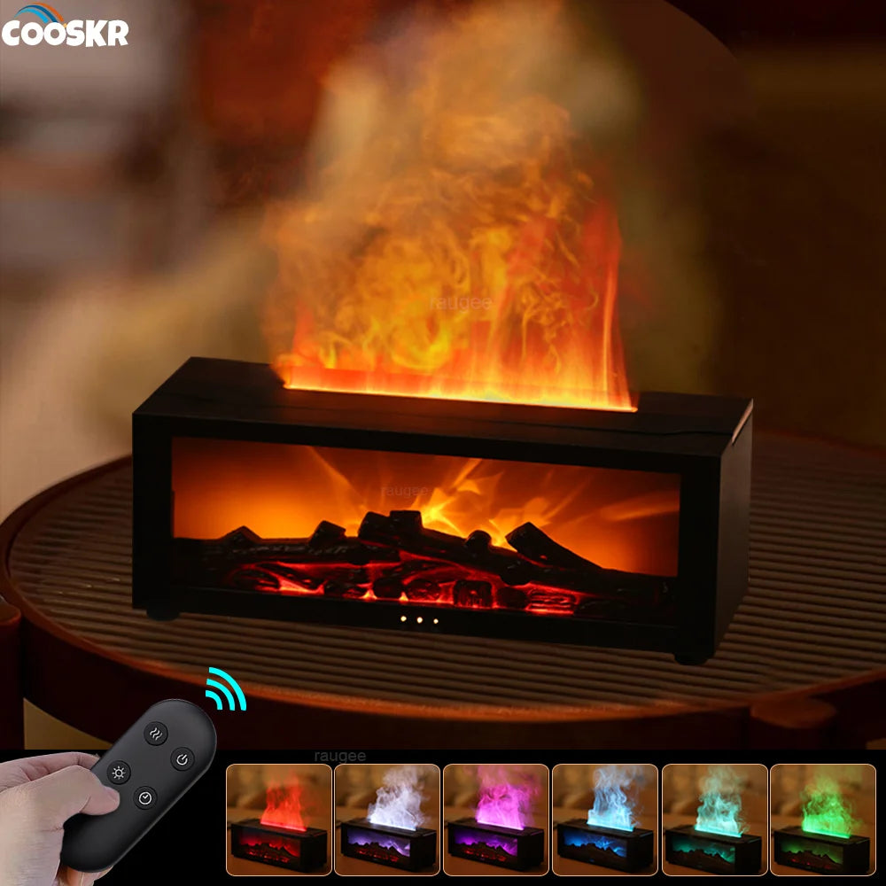 LuxeFold™ FlameGlow Aroma Diffuser & Humidifier