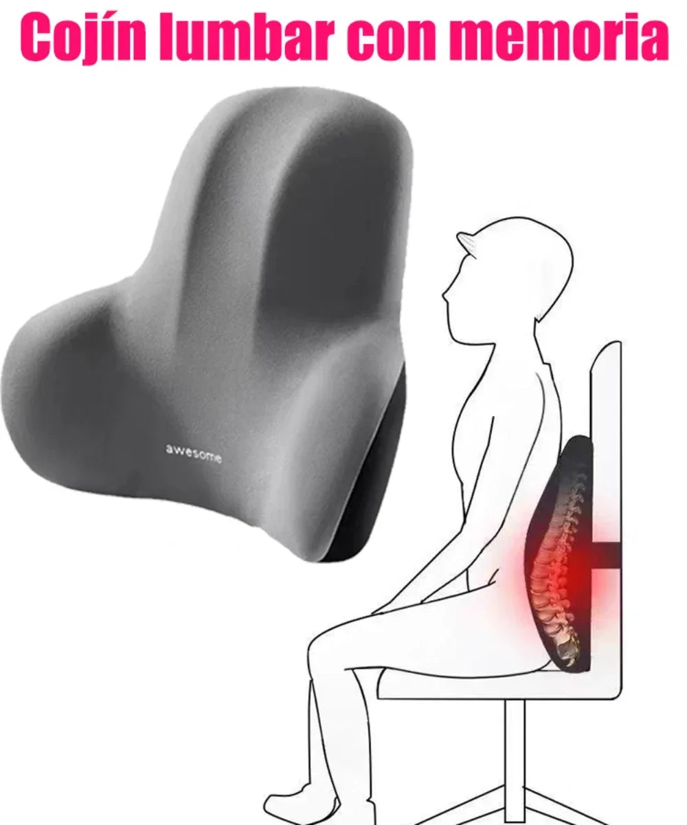 LuxeFold™ CloudSupport™ Memory Foam Back Cushion