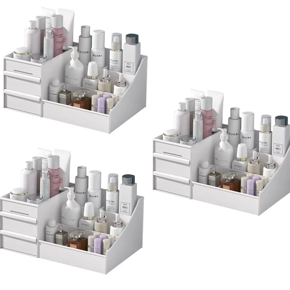 LuxeFold™ Vanity Makeup Organizer