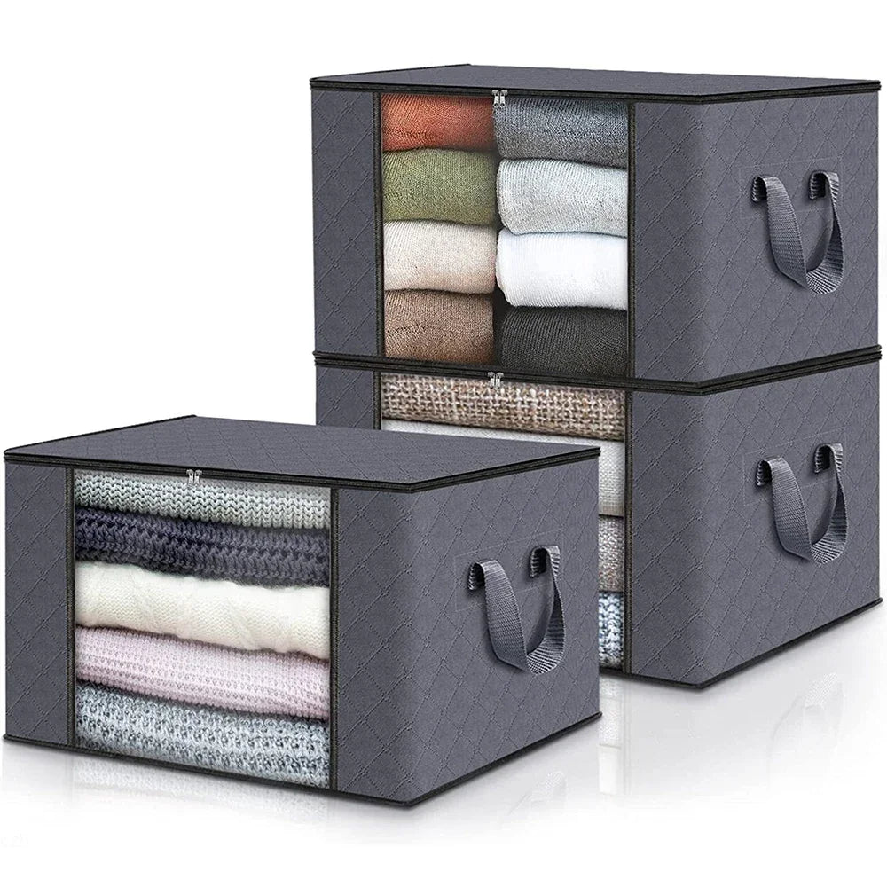 LuxeFold™ LinenVault Storage Bag